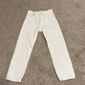 Levi’s 501 white denim jeans size 25